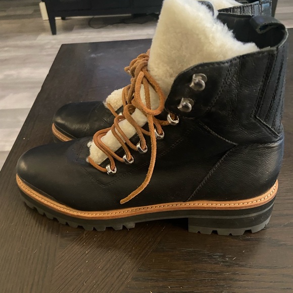 Marc Fisher Black and Tan Ankle Boots - Picture 4 of 6